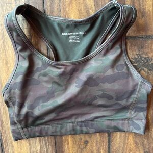 Amazon Essentials Women's Camo Sports Bra With Removable Padding